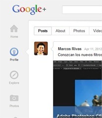 Analizando la nueva interfaz de Google+