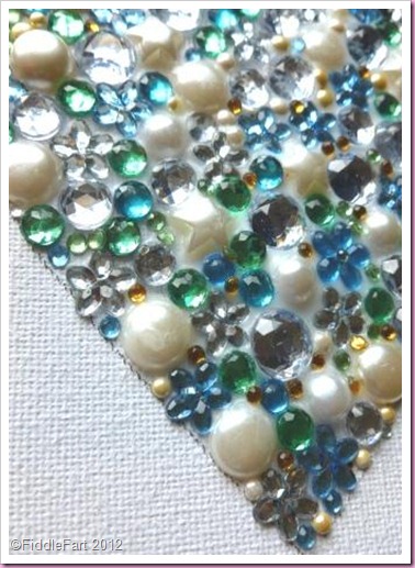Jewelled Canvas Heart..