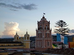 Huehuetenango city centre from our rooftop.