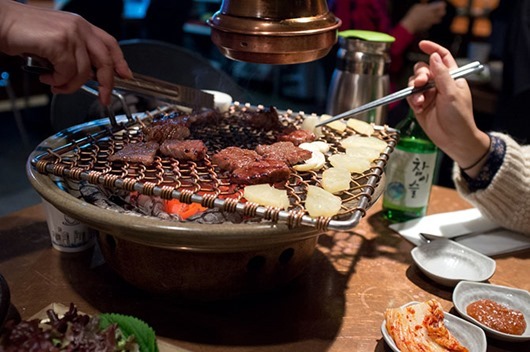 Korean marinated beef at Maple Treehouse in Samchongdong, Seoul.
