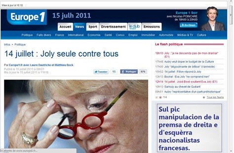 Eva Joly Manipulacion del nacionalisme francés