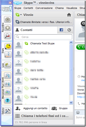 Messenger Plus per Skype Toolbar su Skype
