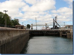 4969 Michigan - Sault Sainte Marie, MI -  St Marys River - Soo Locks Boat Tours - inside MacArthur Lock