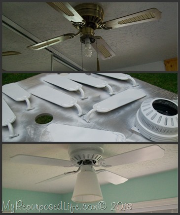 My Repurposed Life-spray paint a ceiling fan
