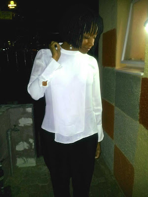 white blouse, minimal chic