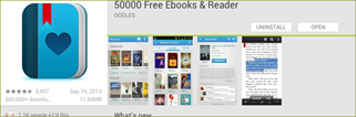 50000 Free ebooks & reader