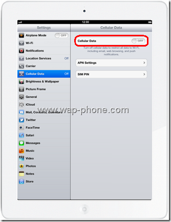 Apple The New iPad apn Settings 3