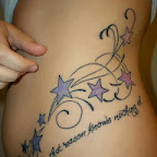 waist side stars - tattoo designs