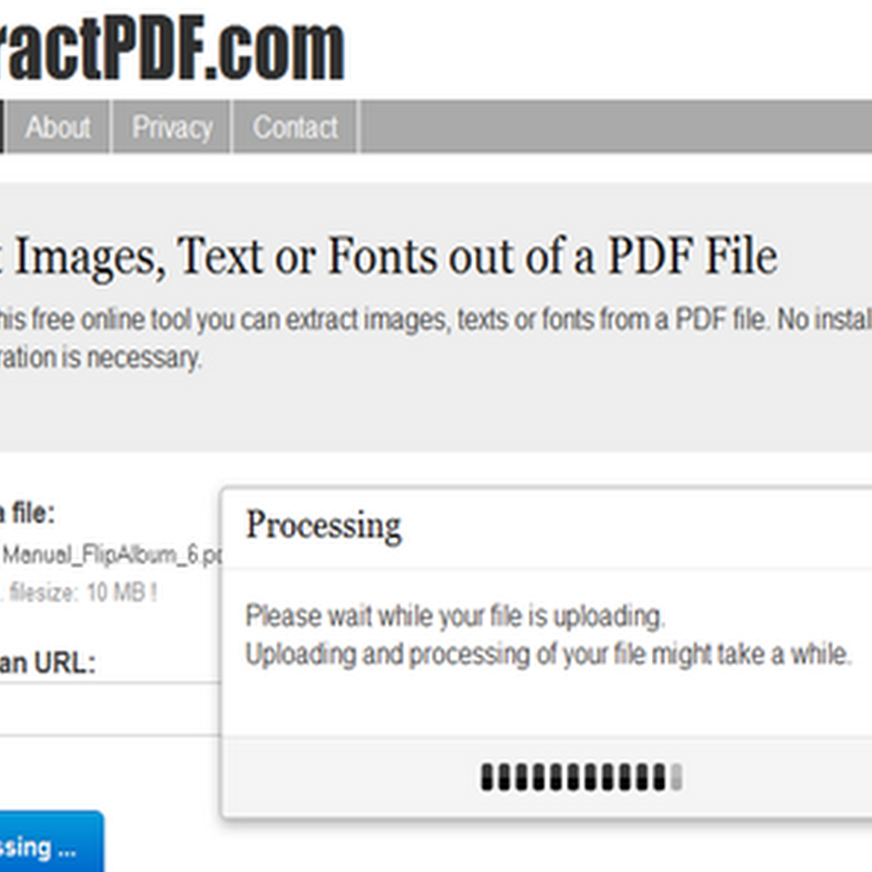 แตกไฟล์รูปภาพจากเอกสาร PDF แบบออนไลน์ง่ายและฟรี