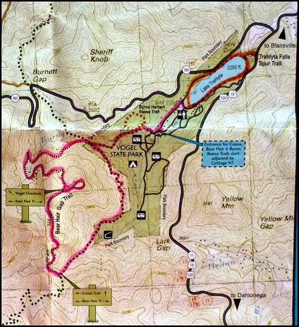20a - Vogel State Park Trail Map