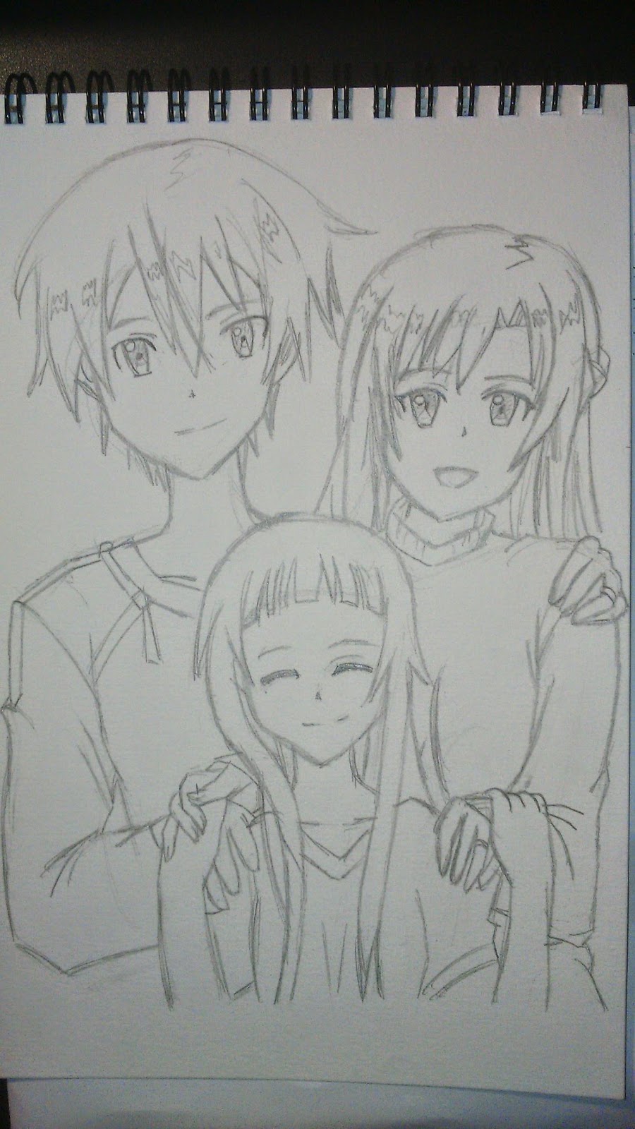 dibujos-gamers-y-otakus-dibujo-de-kirito-asuna-y-yui