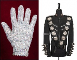 objetos do Michael Jackson
