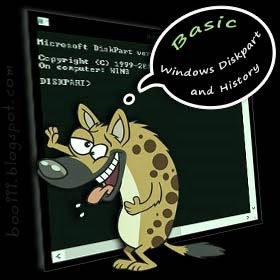 Basic windows diskpart and history (funny_hyenas)