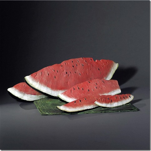 Julio Larraz -Watermelon Slices