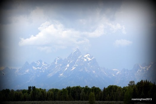 Storm clouds over Grand Teton