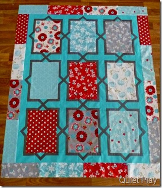 Seaside Cottage Spanish Tiles quilt with borders