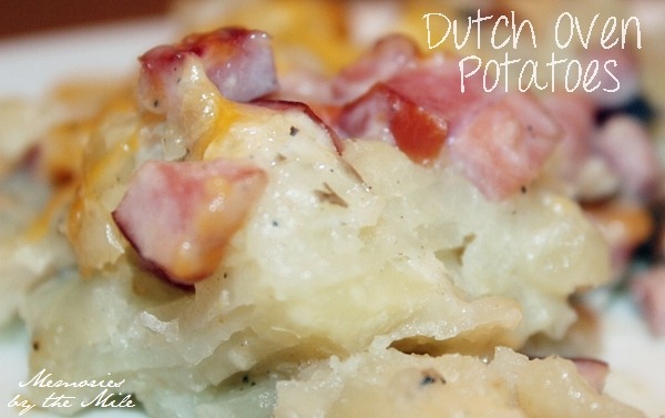 Dutch oven potatoes, quick and easy dutch oven potato recipe