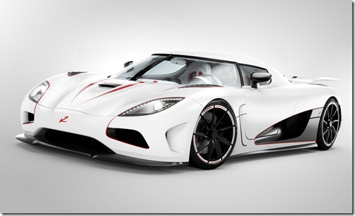 The Koenigsegg Agera is powered by a 5 litre V8 biturbo engine develops