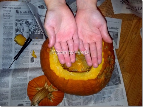 pumpkin clean hands