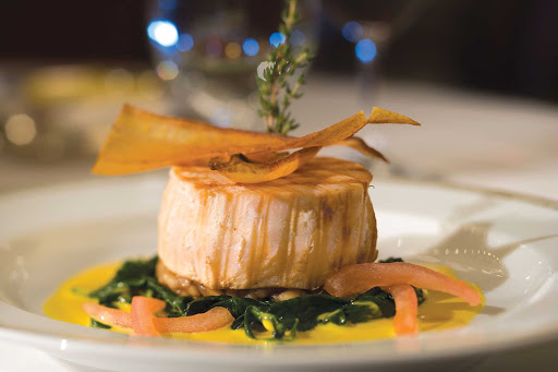 A fish dish prepared for guests aboard a Regent Seven Seas cruise.