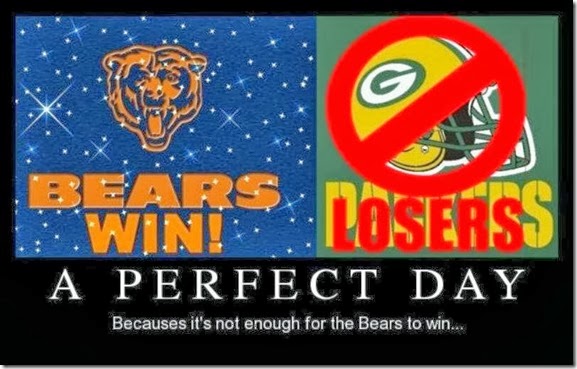 Bears Win - Packers Lose - A Perfect Day