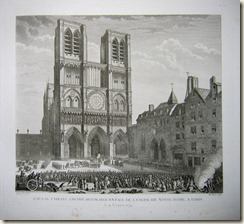 Favras faisant amende Honorable devant Notre Dame de Paris