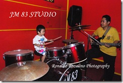 Violino Ridho Putra Belajar Drum di JM 83 Studio 3