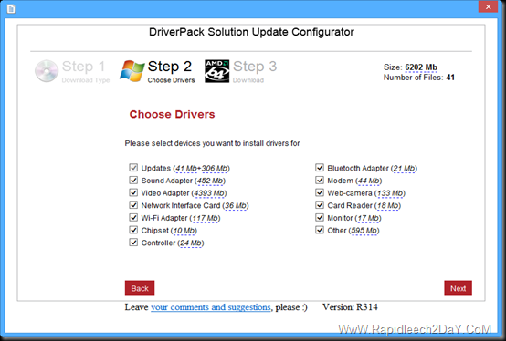 DriverPack Solution 13- Update configurator2