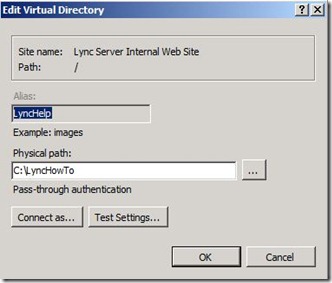 Lync How To - IIS add - configure