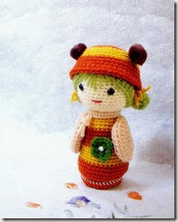 crochet kokeshi doll