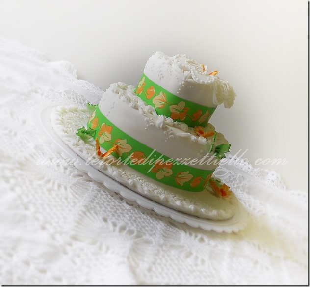 Torta royal icing scrolls