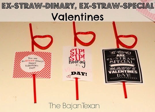 valentines with straws