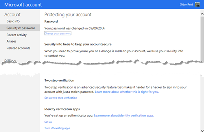 Protect your Microsoft account