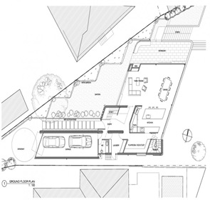 Plano Casa moderna "Balcony Over Bronte" / Arquitecto Luigi Rosselli plano-casa-Balcón-sobre Bronte-Luigi-Rosselli
