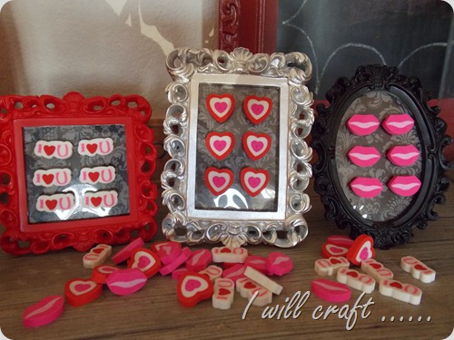 I will craft...Mini Eraser Valentine Art (8)