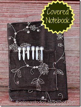 Covered Notebook With Pen Pocket