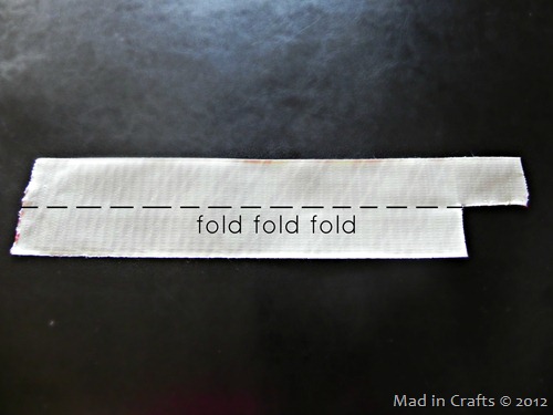 fold tape in half
