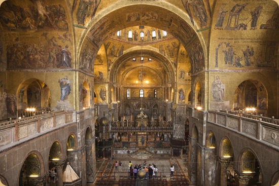 Interior of Cathedral at St Mark's Basilica