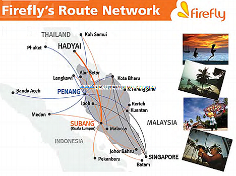FireFly's Penang Subang Langkawi Phuket Koh Samui Hat Yai,  Indonesia-Malaysia Thailand Singapore Malacca Kota Bharu Kuantan Ipoh K Terengganu Johor Bahru Medan Batam Visit Tourism Malaysia
