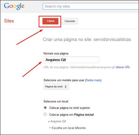 Usando o Google Sites como servidor de arquivos para blogs e sites - Visual Dicas