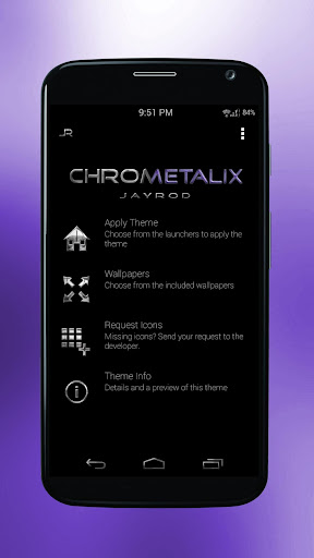 Purple Chrometalix-Icon Pack