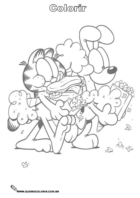 GARFIELD COLORING PAGES