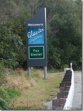 Fox Glacier sign