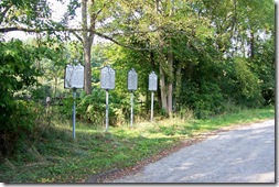 A Group of Four Historical Markers along U.S. Route 50 Loudoun Co. VA