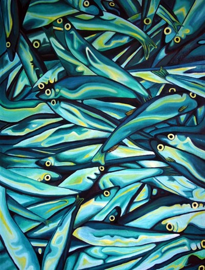 caplin fish painting
