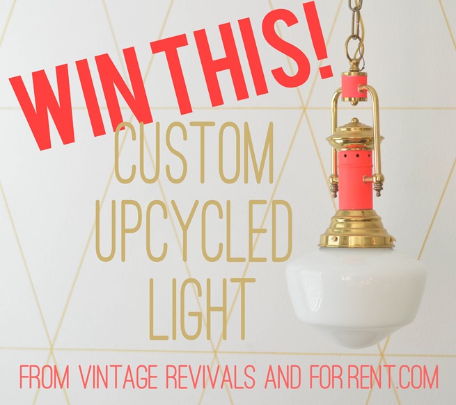 Custom Upcycled Light Giveaway