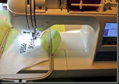 Every mans fantasy is to work with an embroidery machine.