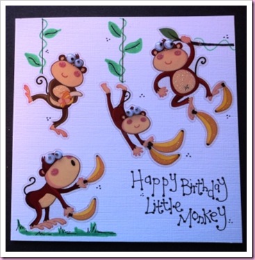 Little Monkey Card 1