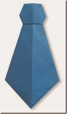 corbata origami diagramas