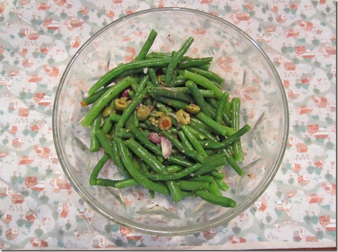 South African green beans with Peppadew